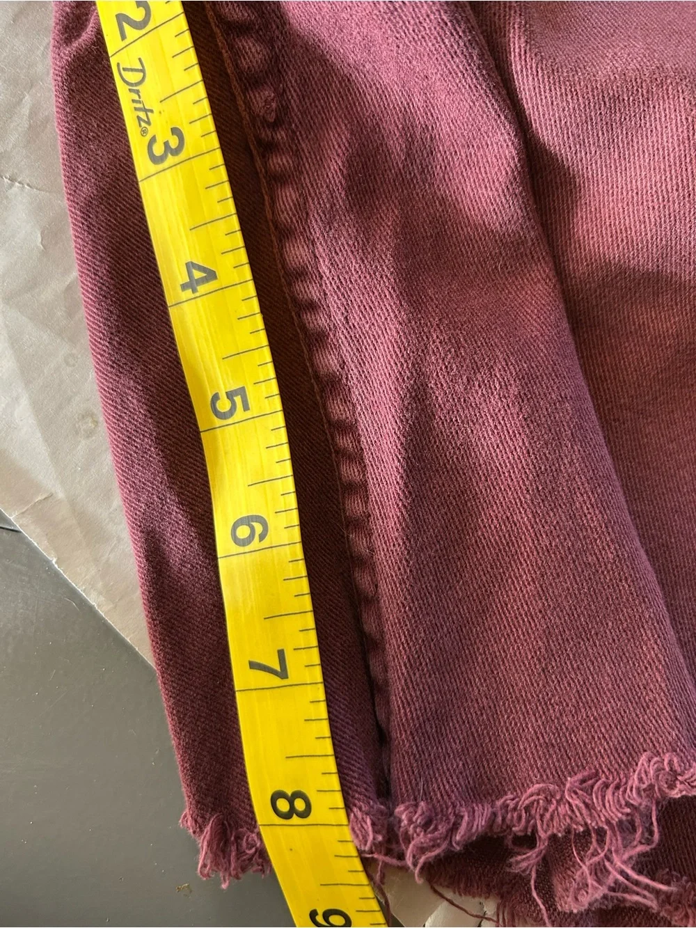 RSQ Burgundy Skinny shorts - Picture 5 of 6